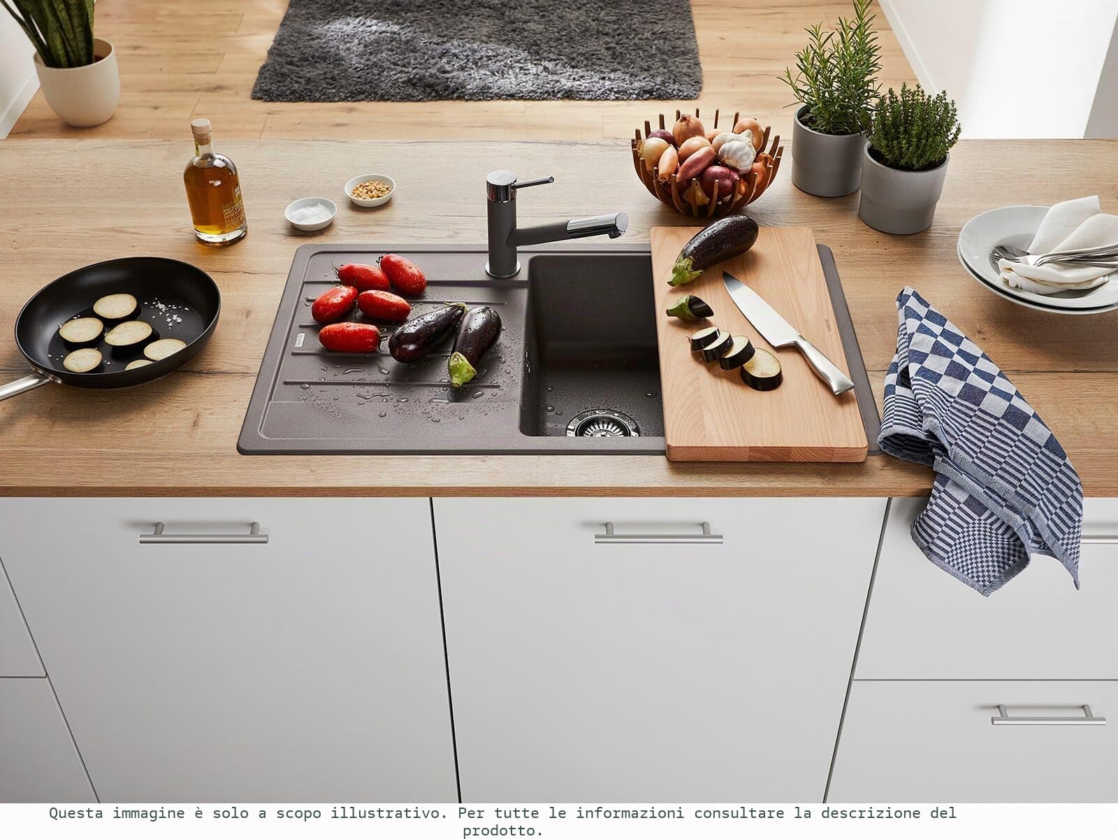 BLANCO 526087 LEGRA XL 6 S Lavello da Cucina, Nero, 60 cm