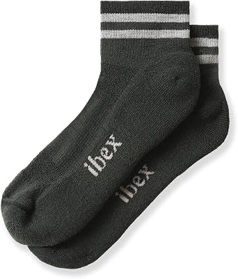IBEX Light 1/4 Cushion Unisex Merino Wool Ankle Socks | Lightweight Quarter Socks with Arch Support & Reinforced Toe & Heel