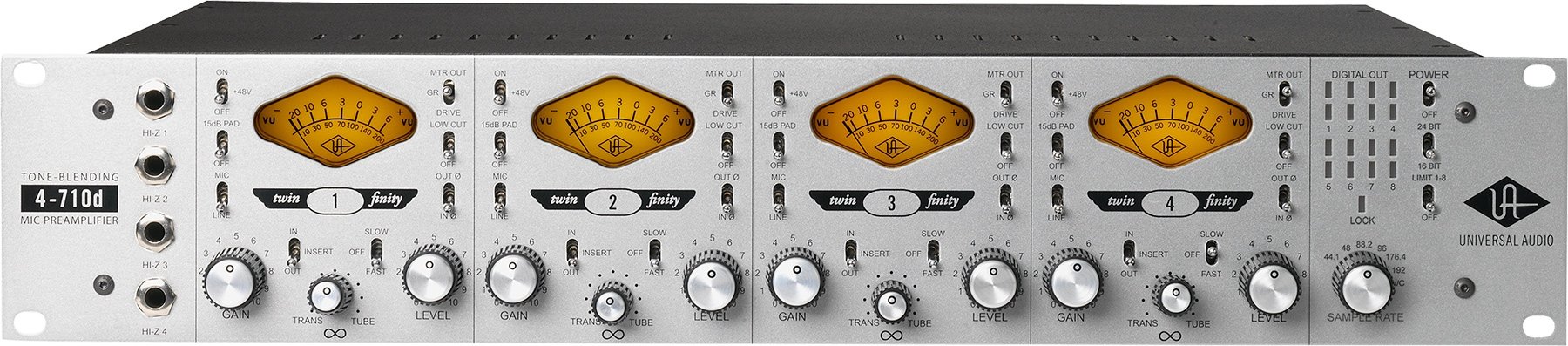 Amazon.co.jp: Universal Audio 4-710d Four-Channel Tone-Blending 