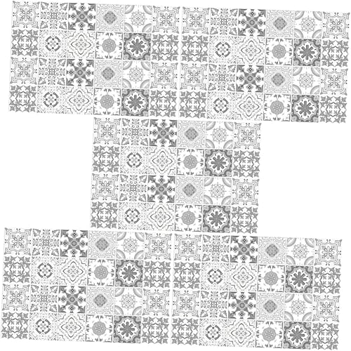 Hemobllo 120 calcomanías de pared de azulejos de ladrillo para el hogar, calcomanías de dormitorio, azulejos, impermeables, decoración retro,