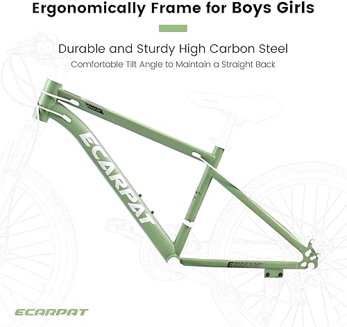 Miniatura 33 de 24/26/27.5 Inch Wheel Mountain Bike, 21 Speed MTB Bike with Full/Front Suspension, Steel Frame and Dual Disc Brakes, Adult Mens Outdoor Cycling