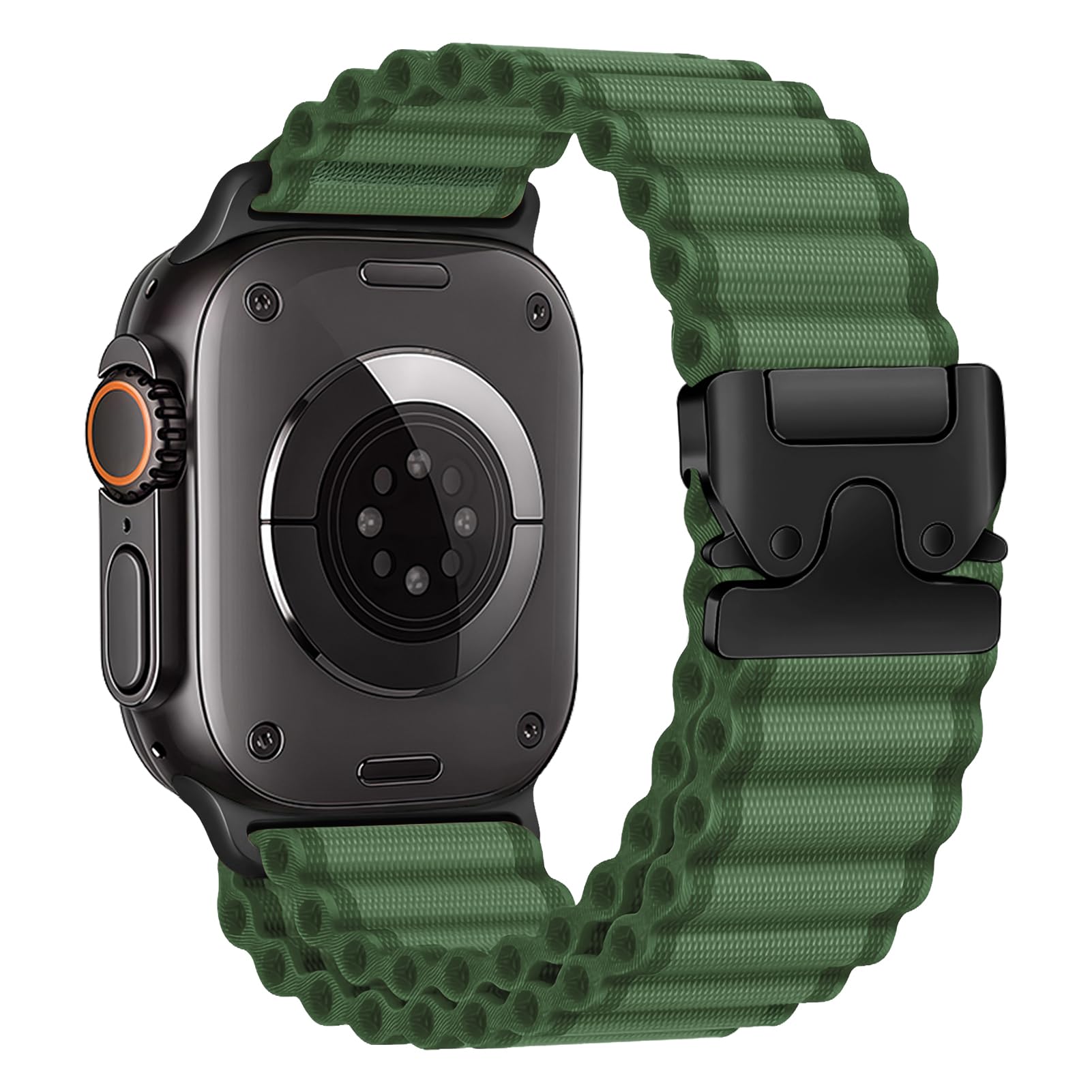 Alpine Loop Band for Apple Watch Ultra 2/Ultra Bands for Men 49mm 46mm 45mm 44mm 42mm 41mm 40mm 38mm,Parachute Buckle Fabric Nylon Sport Strap