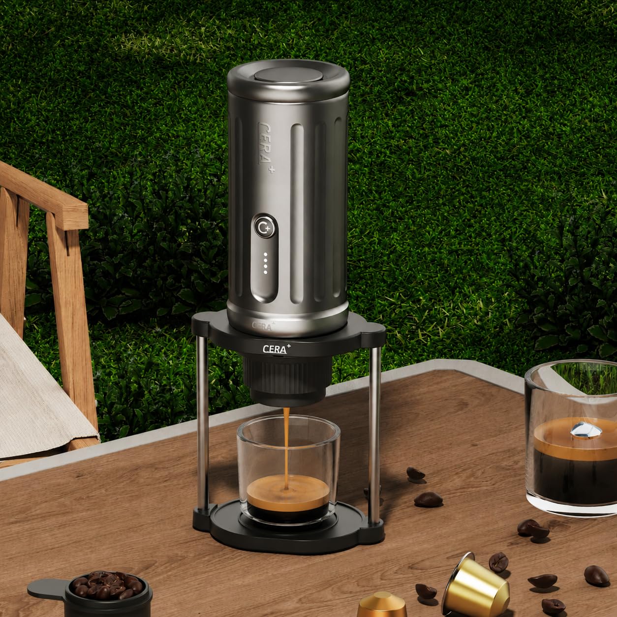 CERA+ Support portable pour machine à expresso