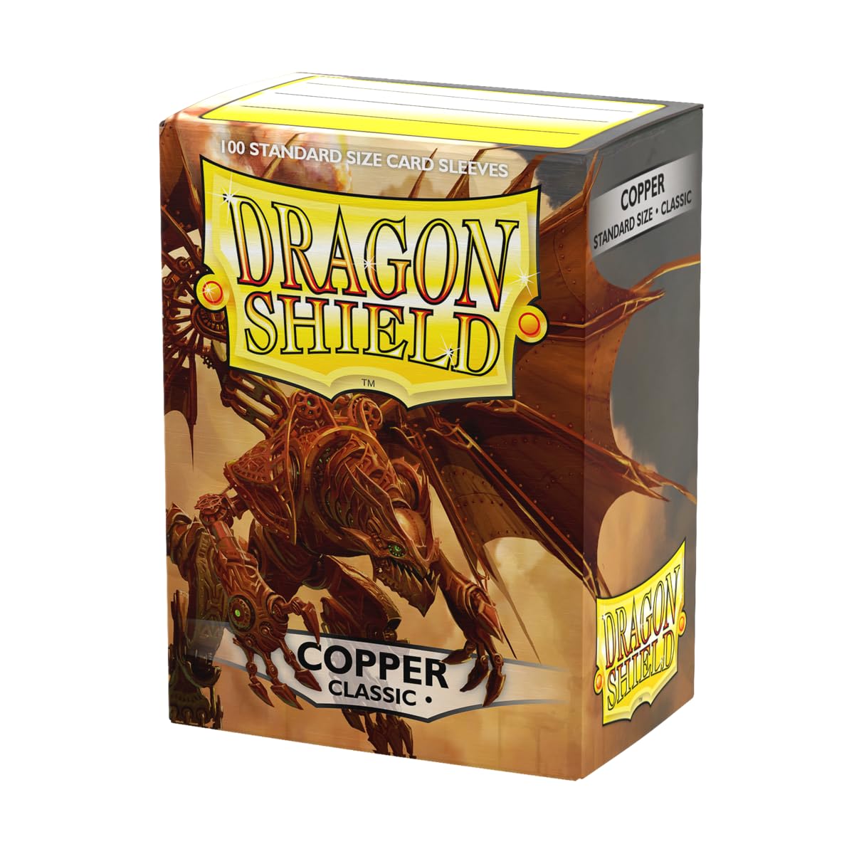 Dragon Shield | Standard Size Card Classic Sleeves | 100 CT - Smooth & Tough Premium TCG Sleeves - Compatible with Pokemon, Flesh & Blood, One Piece & Magic the Gathering | Copper
