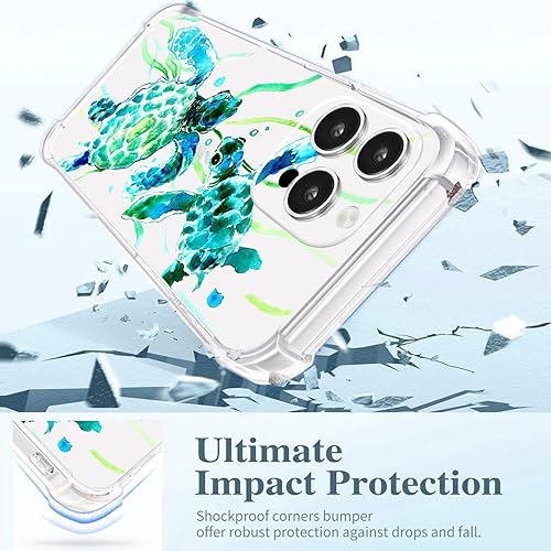 Vista 340 de Roemary Funda púrpura para iPhone 14 Pro Max con diseño de caballo azul, patrón de acuarela con protector de pantalla