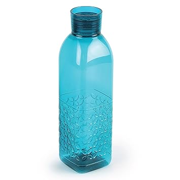 CELLO Florence Water Bottle 1000 ml, Sea Green | Unbreakable, BPA-Free, Food Grade Bottle For Kitchen | Airtight & Leakproof, Easy to Carry | Reusable Fridge Pet Bottles for Home, Office & Gifting - image, photos
