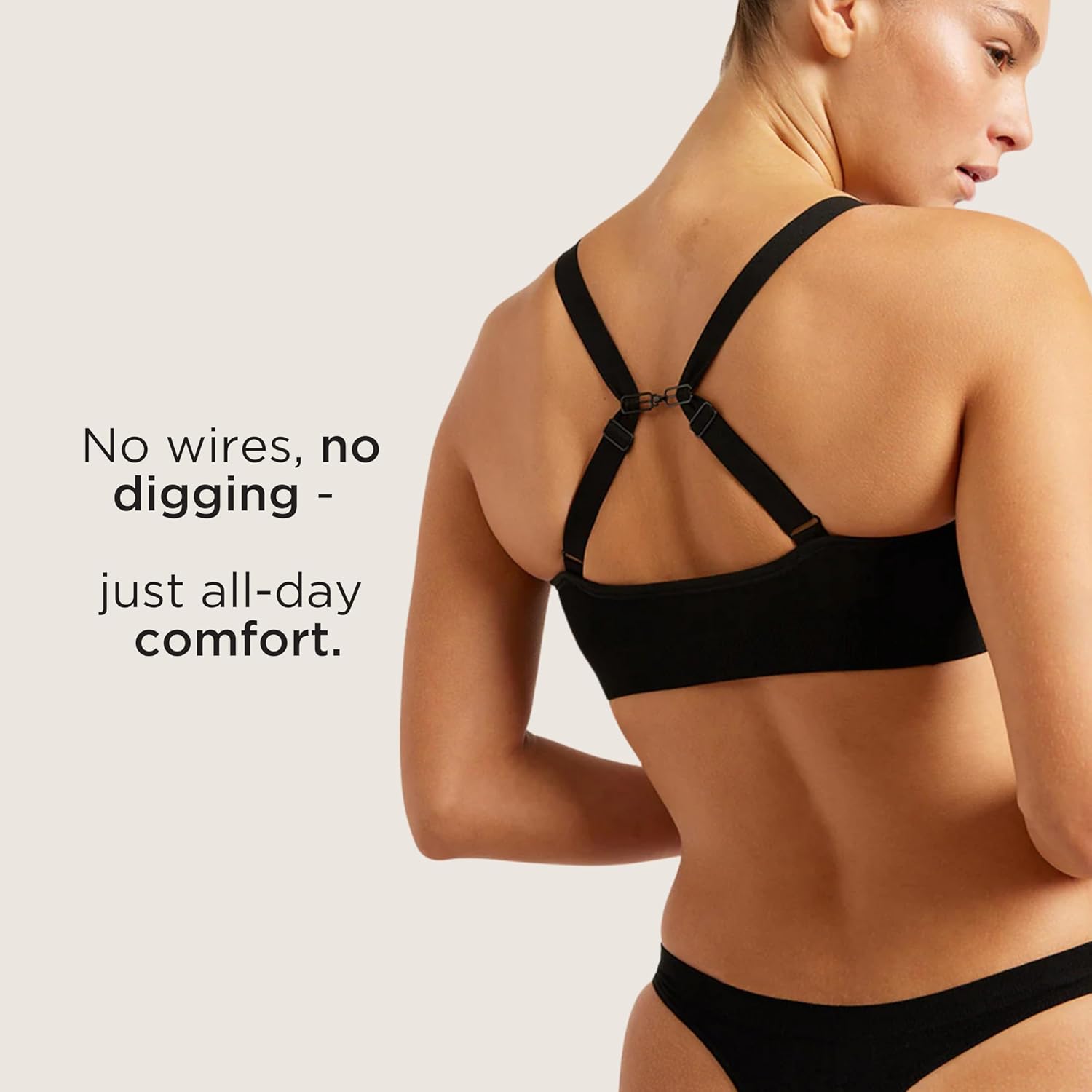 Boody -Wireless Full Bust T-Shirt Bra -Seamless Bra -Padded -Adjustable Straps -Bamboo Viscose -Perfect for DD-F Cups - Image 4