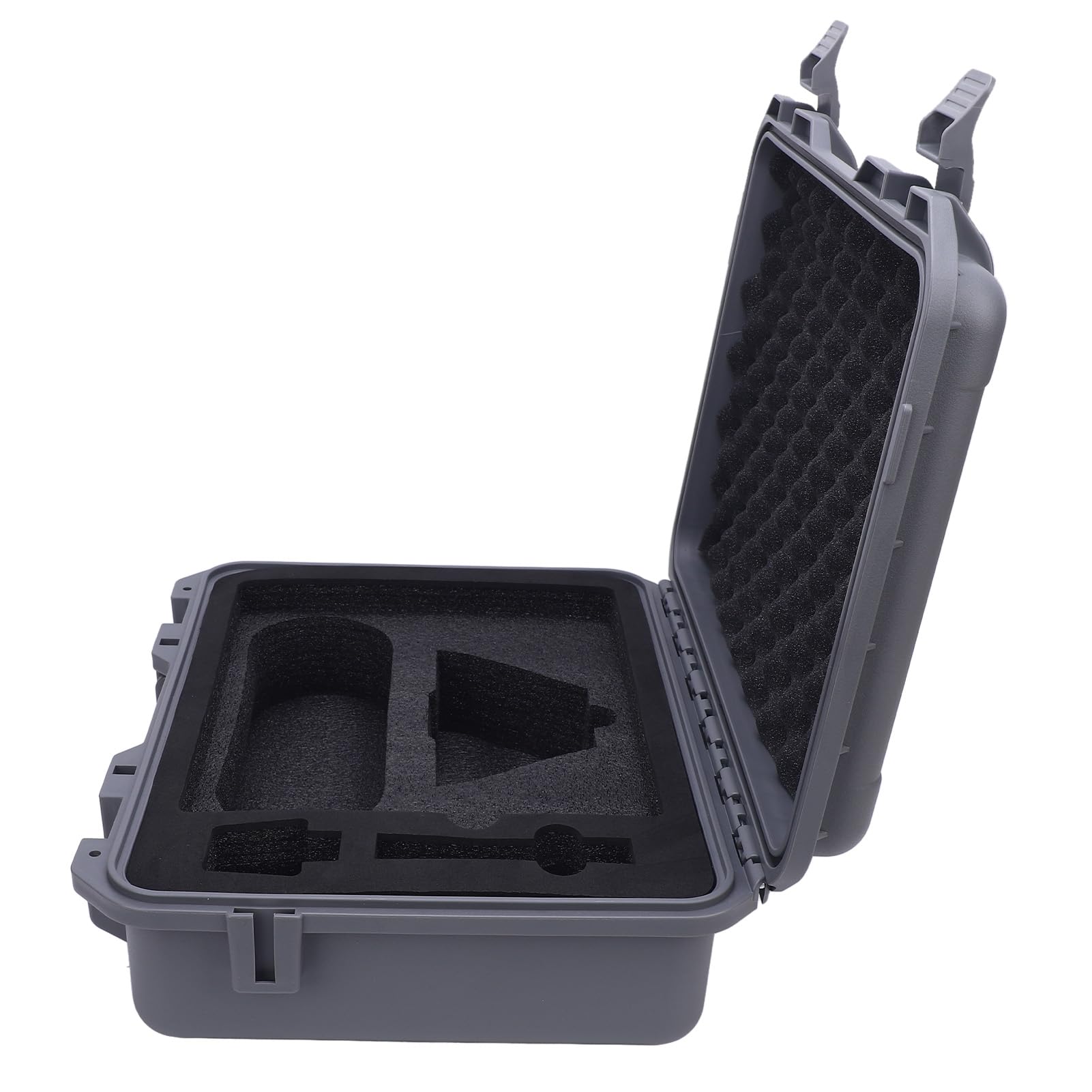 Generic Mini Dish Twarde Etui Odporne na Wstrząsy Pudełko do Przechowywania w Podróży Jasnoszary IP67 Odporny na Deszcz, Odporny Uderzenia, Wygodny Uchwyt do Przenoszenia, materiał EVA ABS