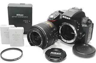 Nikon デジタル一眼レフカメラ D5300 18-55mm VR II レンズキット ブラック 2400万画素 3.2型液晶 D5300LK18-55VR2BK