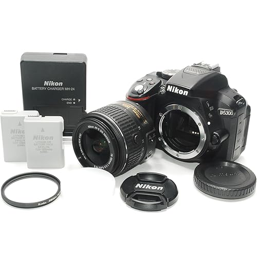 Nikon D5300 24.2 MP CMOS Digital SLR Camera with 18-55mm f/3.5-5.6G ED VR II Auto Focus-S DX NIKKOR Zoom Lens - International Version (No Warranty)
