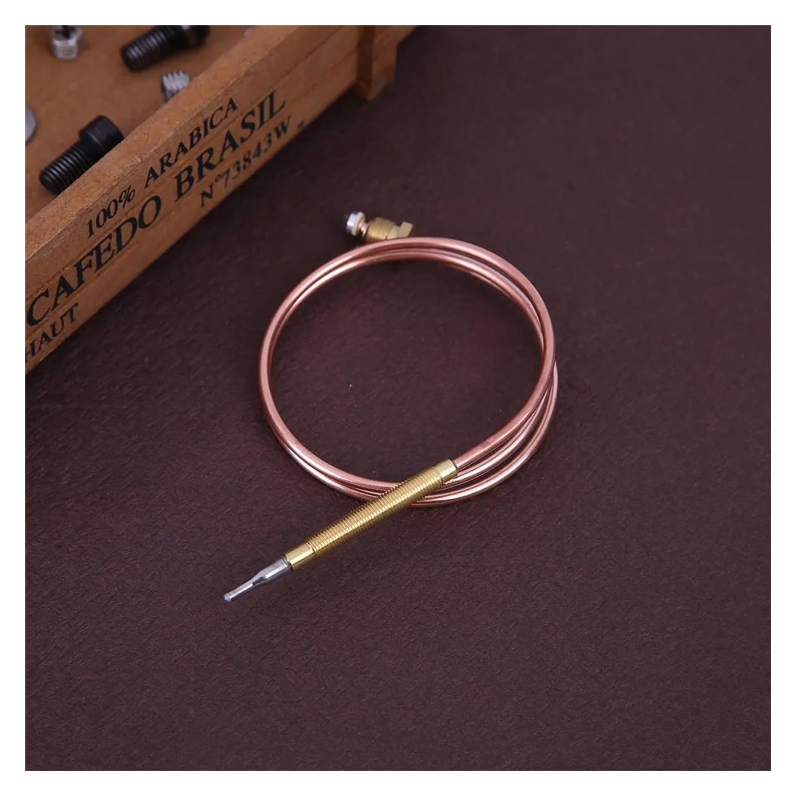 Válvula Termopar De Gas Universal For Chimenea, Calderas, Hornos, Sonda Controladora De Temperatura De Repuesto Con 5 Piezas Fijas, 60/120cm(6PCS,120CM)