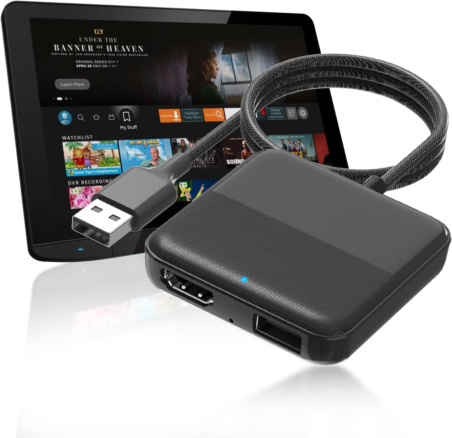 Car TV Mate, HDMI Multimedia Adapter for Cars with Factory Wired CarPlay, Wired CarPlay to HDMI Adapter for Fire TV Stick/ Game Consoles/ Screen Throwers/ DVD/ Set-top Boxe, 2.4GHz WiFi,Plug and Play