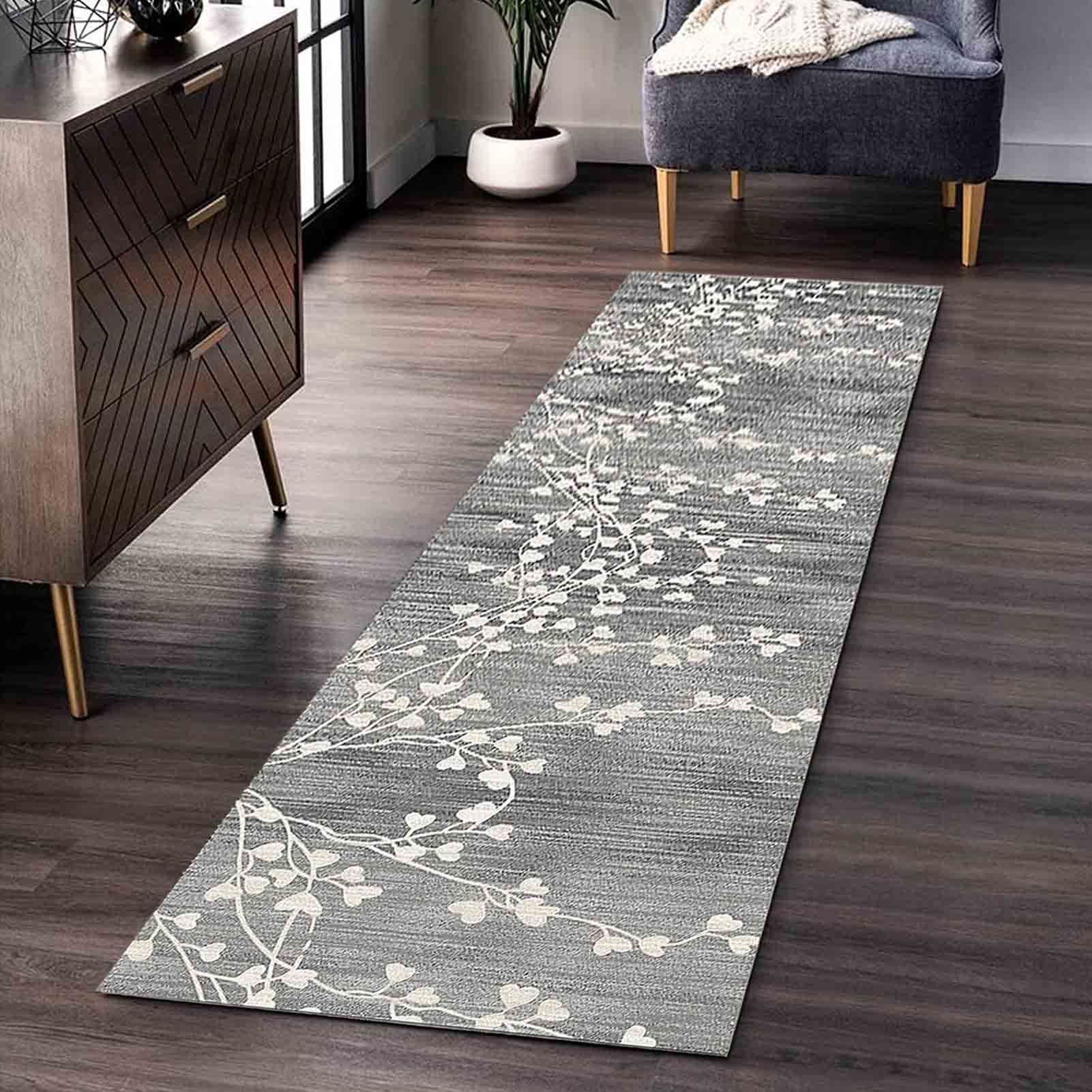 Tapis de zone gris 80x100cm grand tapis de chevet de salon