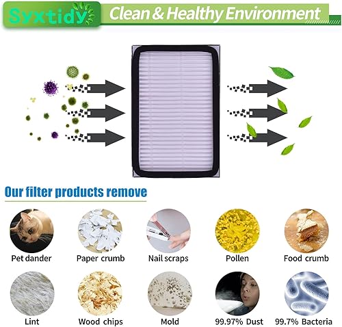 Miniatura 6 de Paquete de 4 filtros de vacío HEPA para Kenmore EF-2, 86880, 20-86880, 40320, 610445, también aptos para Panasonic MC-V194H