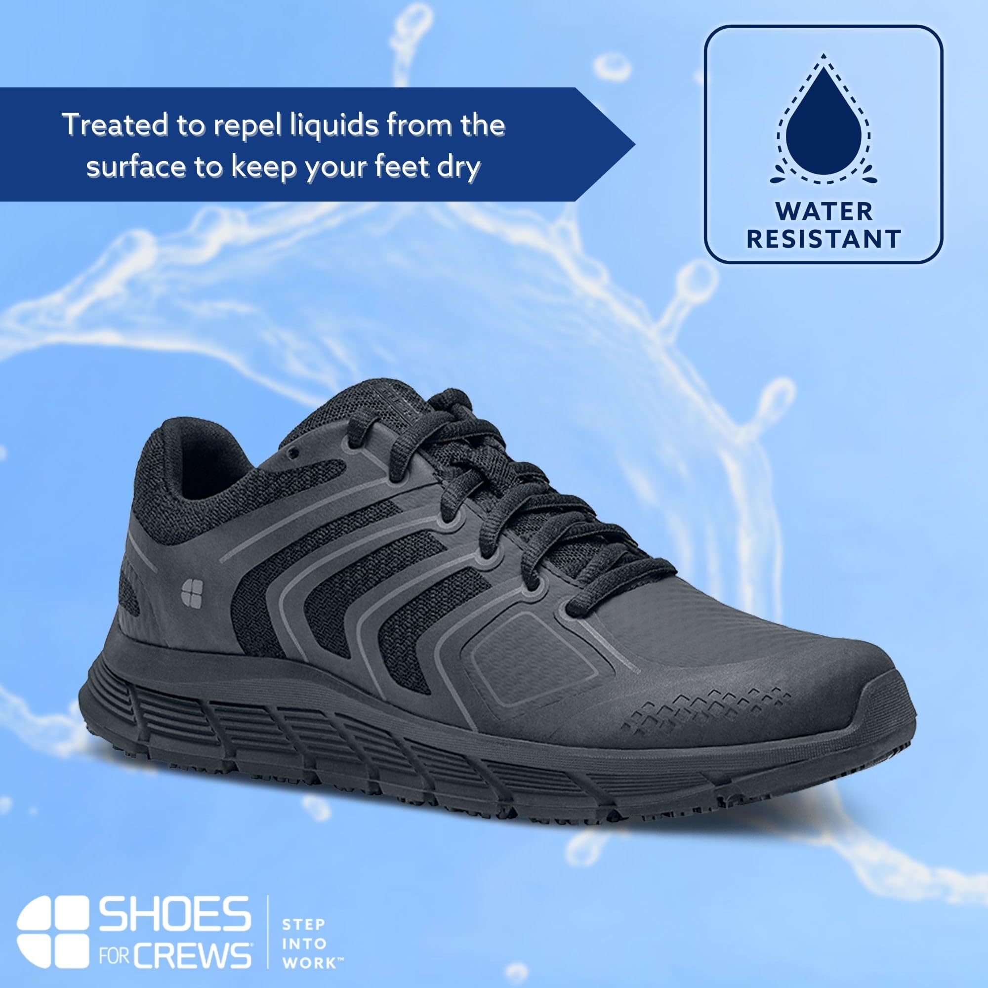 Shoes for Crews Women's Course Slip Resistant Food Service Work Sneaker