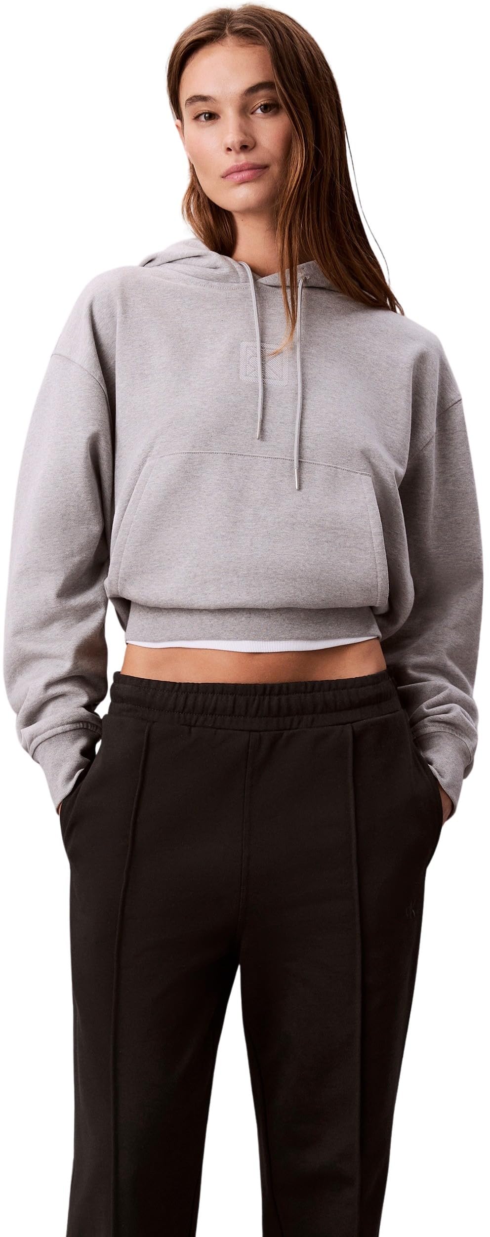Calvin Klein Pantalon de Jogging Femme Archive Logo French Terry Jambes Droites