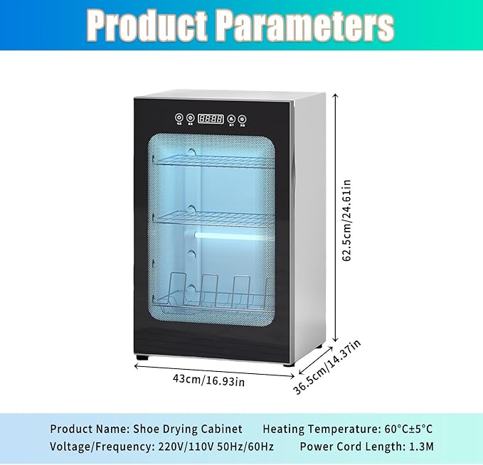 Secador de Calzado para 6-8 Pares con Control de Temperatura miniatura 2