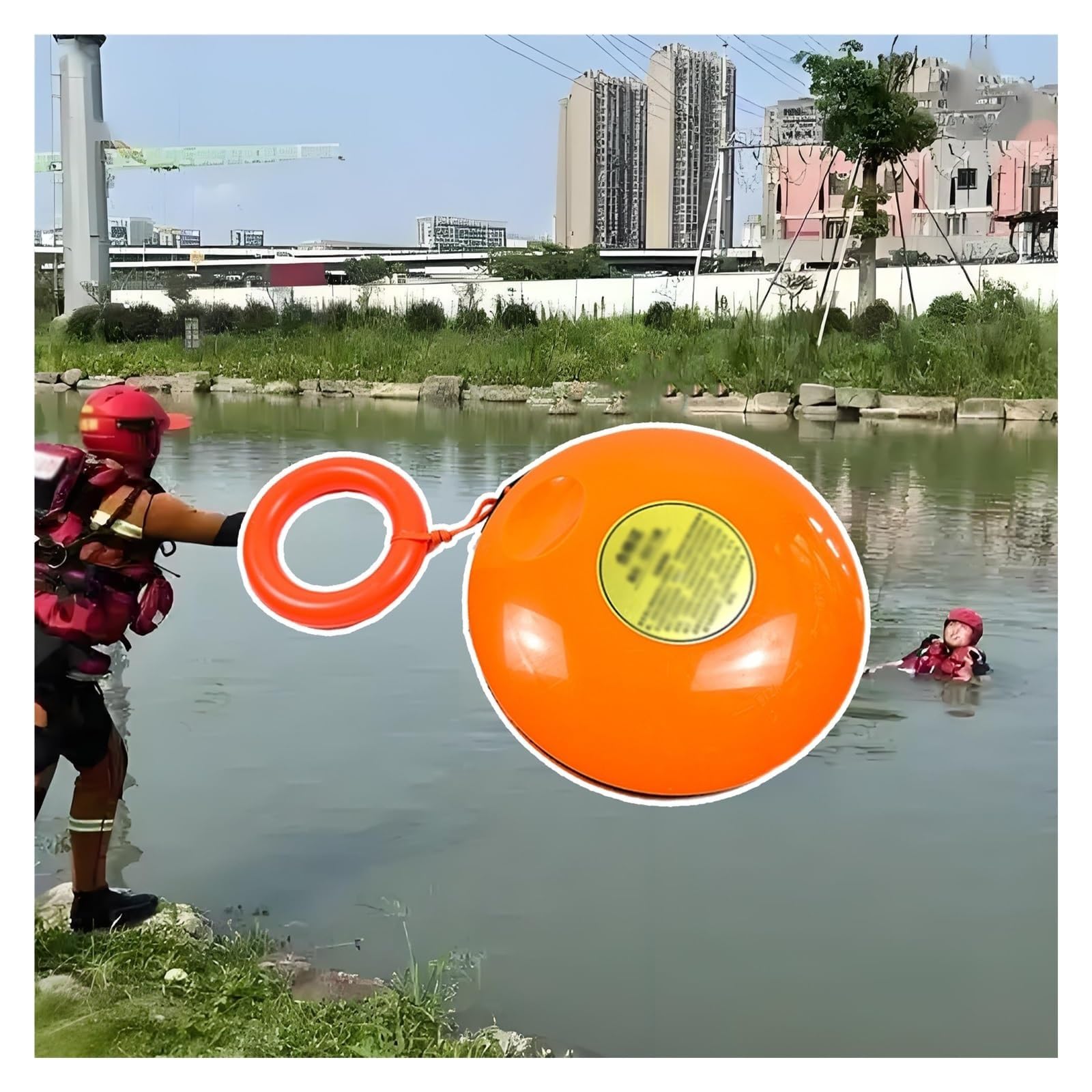 Frisbee de Rescate de Emergencia, Disco de Rescate acuático de Alta Visibilidad, Frisbee de Rescate acuático de Larga Distancia para Riverside