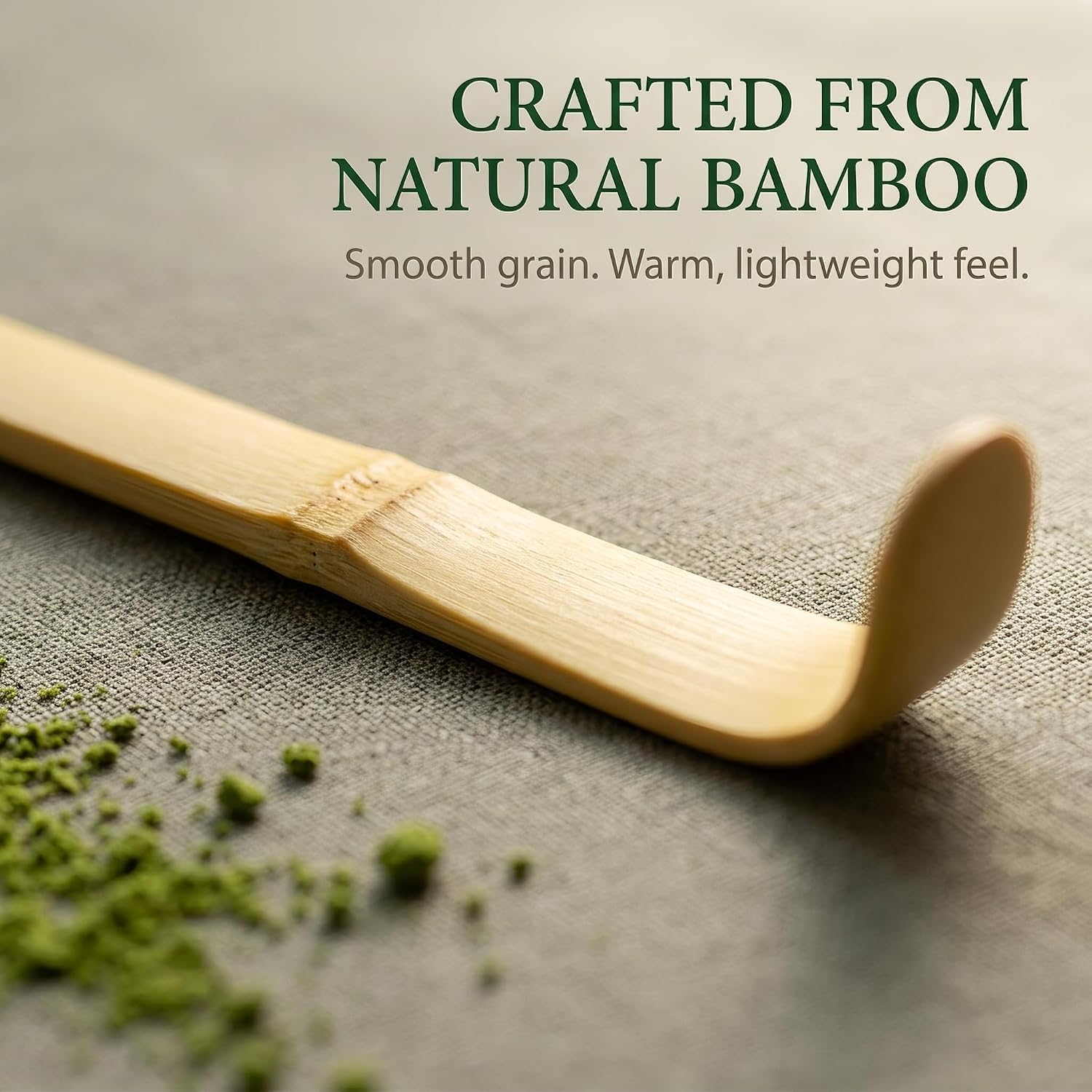 4PCS Bamboo Matcha Scoop, Chinese Tea Ceremony Utensil for Green Tea, Tea Whisk Scooping for Coffee, Spices, Tea Scoops/Matcha Spoon/Bamboo Scoop/Tea Accessories, Tea Leaf Sticks