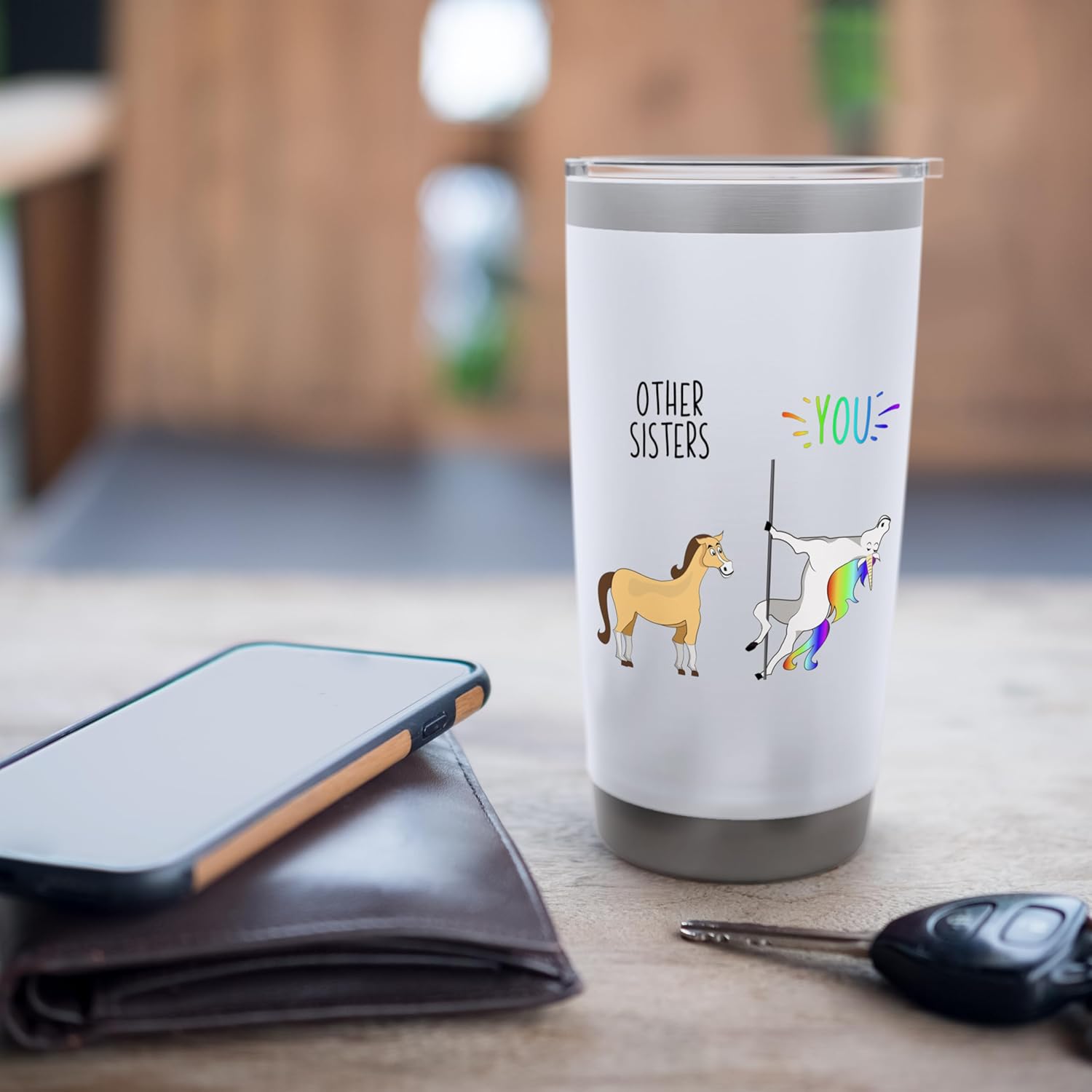 Other Sisters You Unicorn vs Horse Stainless Steel Insulated Tumbler - Image 7