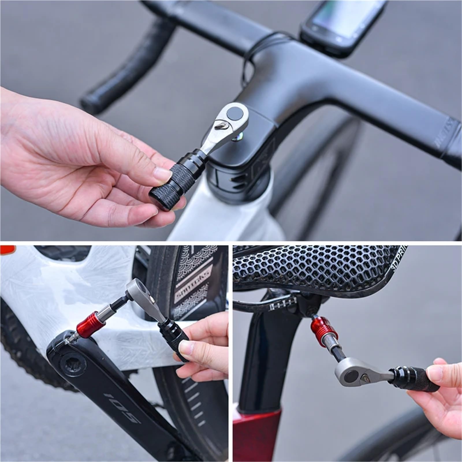 Multifunktionales Fahrrad-Werkzeugset, tragbare Werkzeuge, Reparaturtaschen, Mehrzweck-Fahrrad-Werkzeugset, MTB, Straße, Aufbewahrung, Kapsel-Set, Fahrradpumpe für Mountainbikes und Rennräder