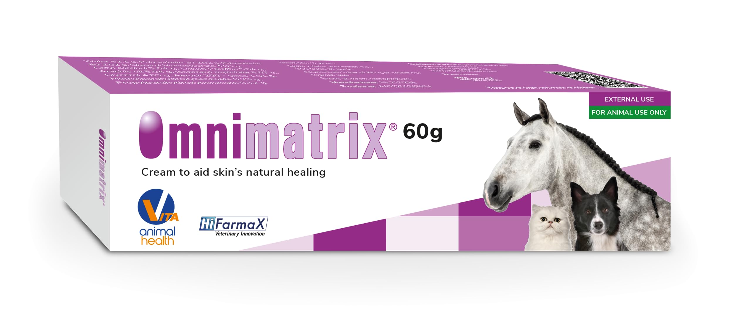 Omnimatrix (60g), Cream To Aid Skins Natural Healing, First Aid Product, For Pets, Suitable For All Stages Of Healing, Soothing And Calming, Suitable Use For Ears, Face, Body