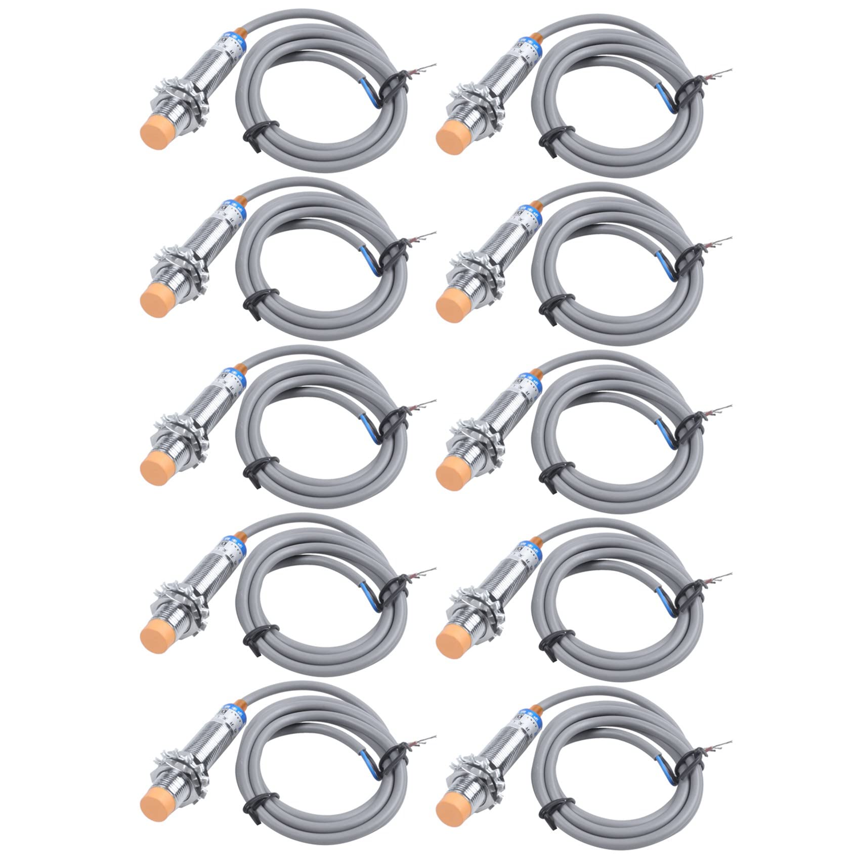 Jnchdghwa As Shown 10X Dc6-36V 300Ma Npn No 3-Wire 4Mm Tubular Inductive Proximity Sensor Switch Lj12a3-4-Z-Bx