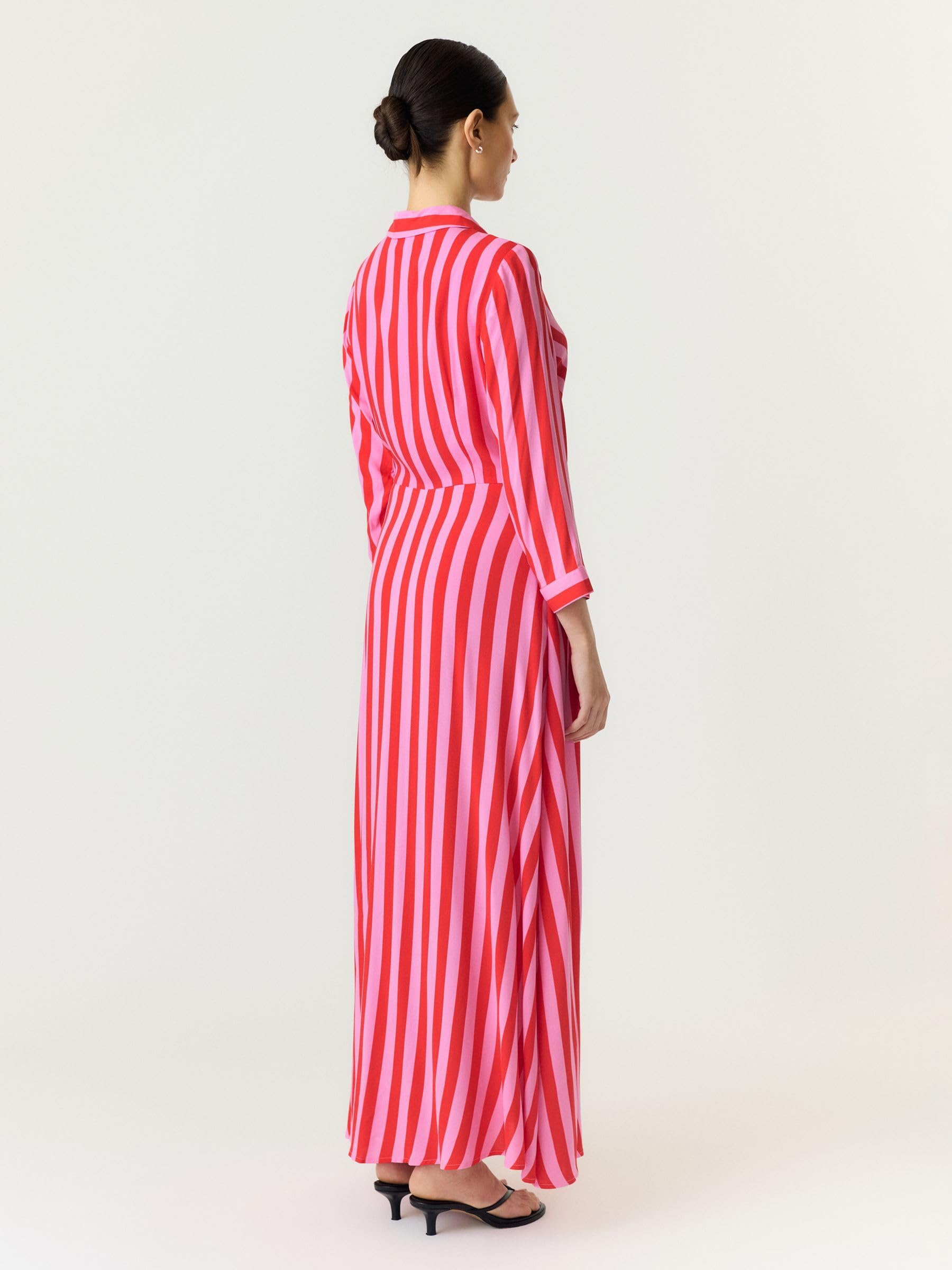 YAS Yassavanna Long Shirt Dress S. Noos Vestito Donna
