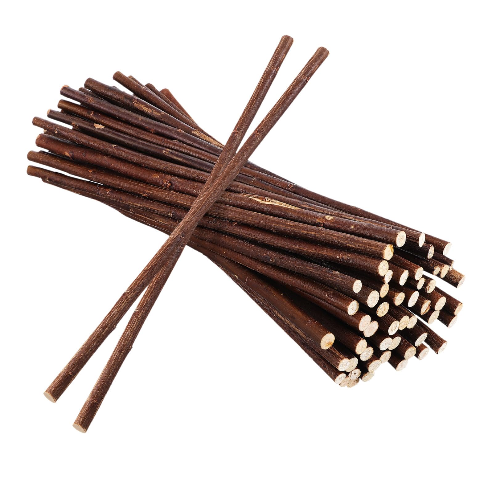 Beaupretty Trockenholz Zweige 30cm – 100 Stück Natürliche Bastelhölzer mit Variierender Stärke Rustikale Selbstgemacht Holzstäbe für Basteln Hochzeitsdeko und Tischdekoration