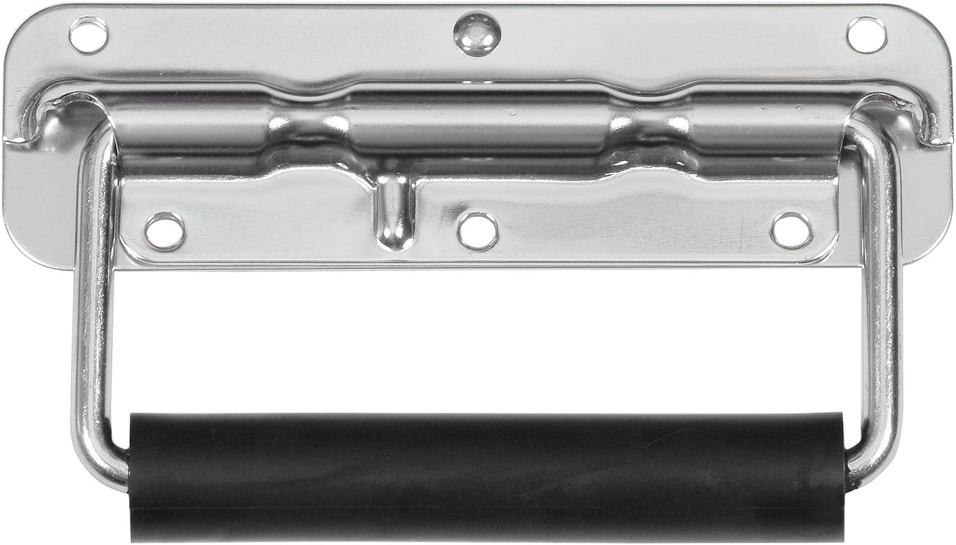 Reliable Hardware Company RH-0532F-A Spring Loaded Surface Mount Handle with Rubber Grip, Zinc