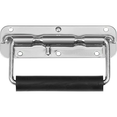 Reliable Hardware Company RH-0532F-A Spring Loaded Surface Mount Handle with Rubber Grip, Zinc