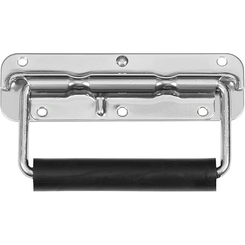Reliable Hardware Company RH-0532F-A Spring Loaded Surface Mount Handle with Rubber Grip, Zinc