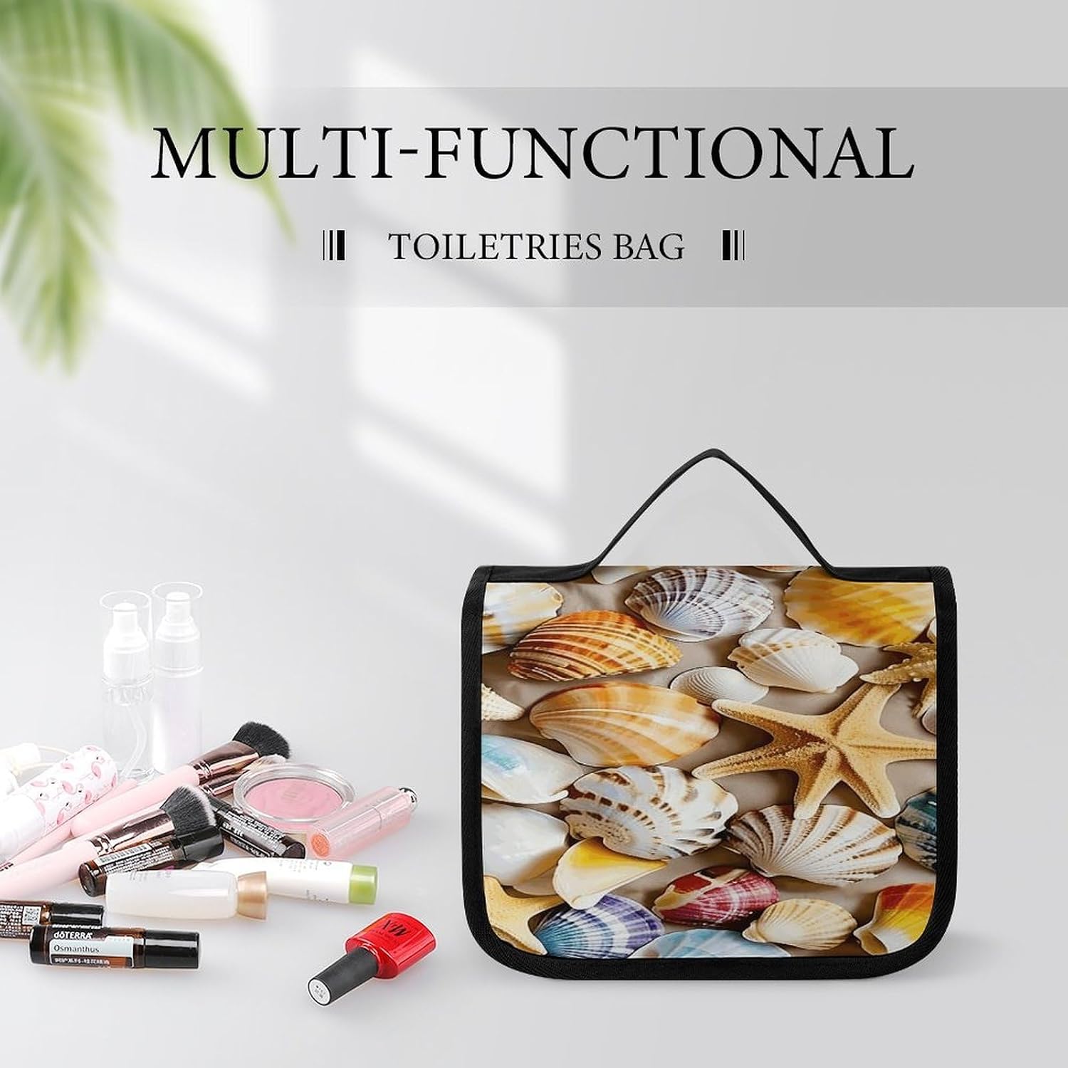 Colorful Shells And Starfish Wash Bag Portable Makeup Pouch image 5