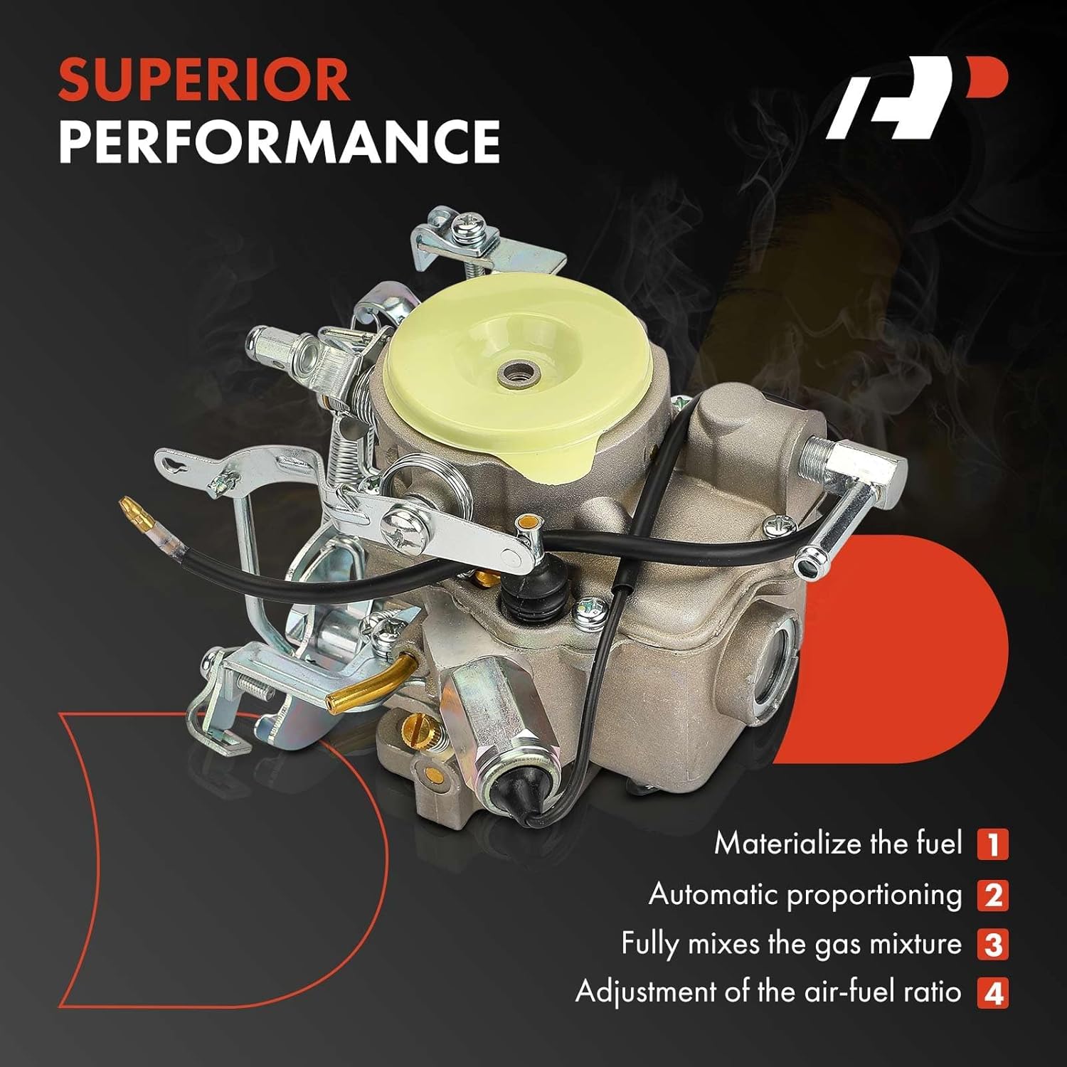 A-Premium 2 Barrel Carburetor Compatible with Nissan Pulsar 1983, B210 1975-1978, 1.6L 97Cu, Replace# 16010H6100, 16010W5600, Mechanical Choke