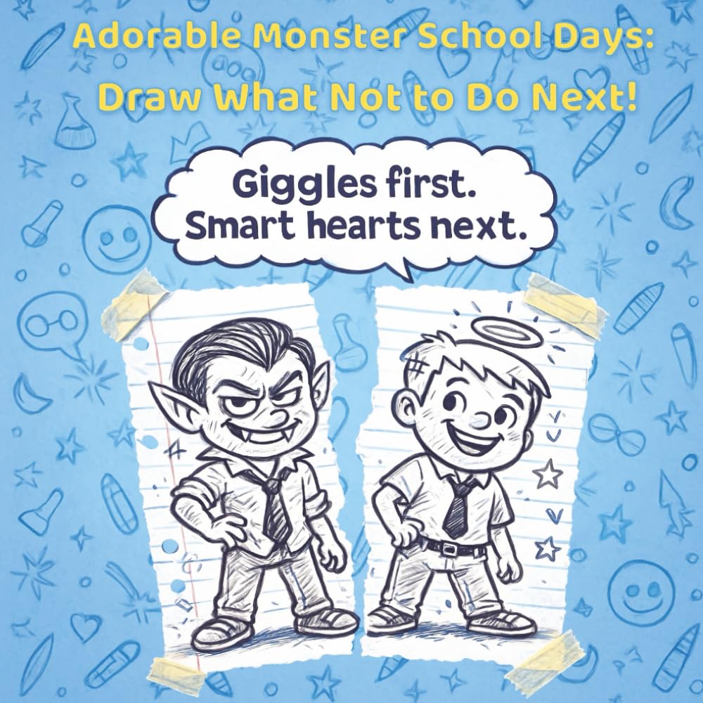 Adorable Monster School Days: Draw What Not to Do Next!: Draw the bad idea. Draw the better choice. Practice decision-making and build smarter habits for school and life.