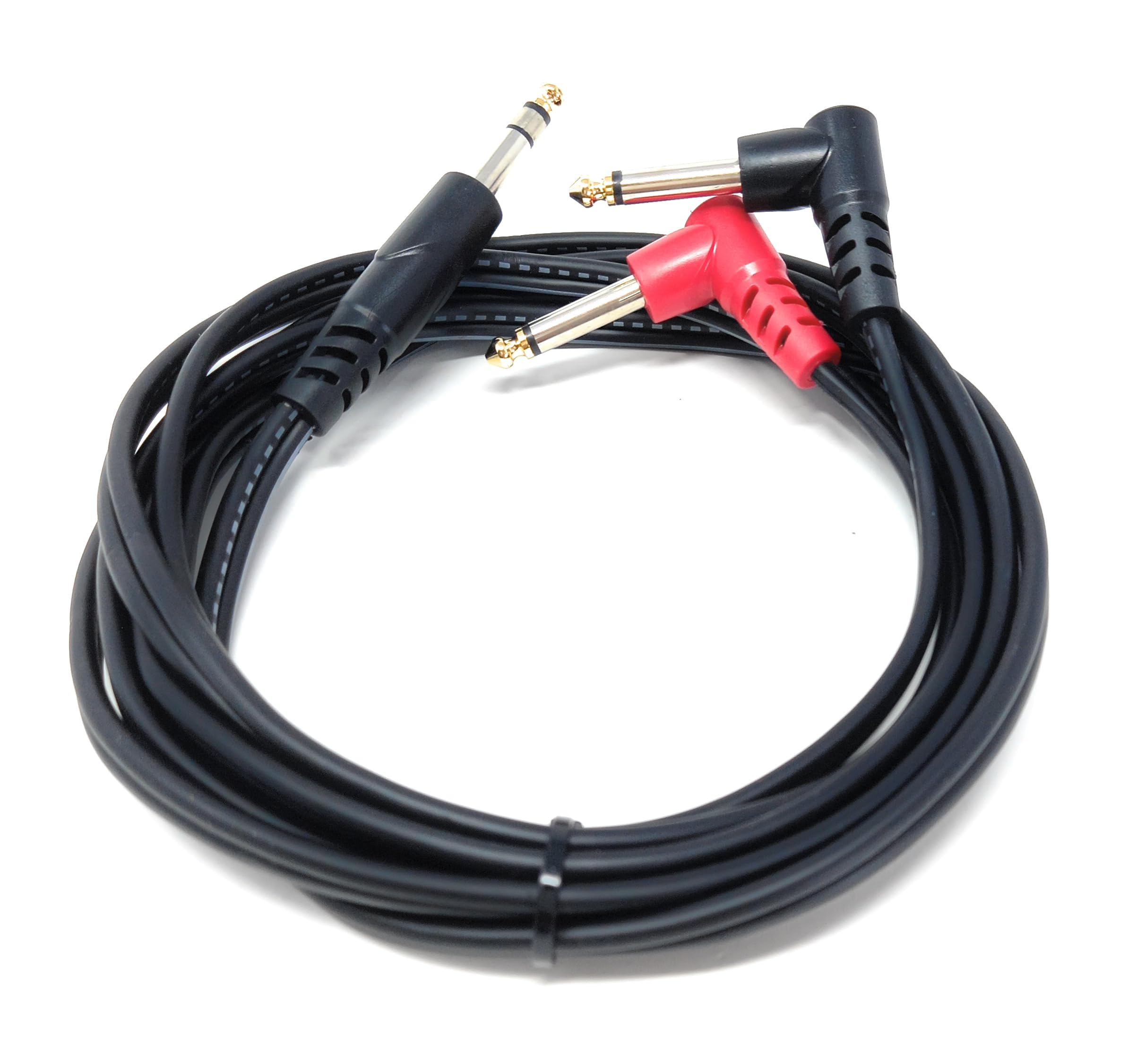 DRUT 3m 6.35mm 1/4" Stereo Jack to 2 x Mono Jacks Audio Cable Lead for Music Instruments Mixer, AMP, Guitar 10ft - Image 4