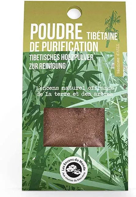 Encens Poudre Purification Tibétaine - Résine Naturelle Les Encens du Monde