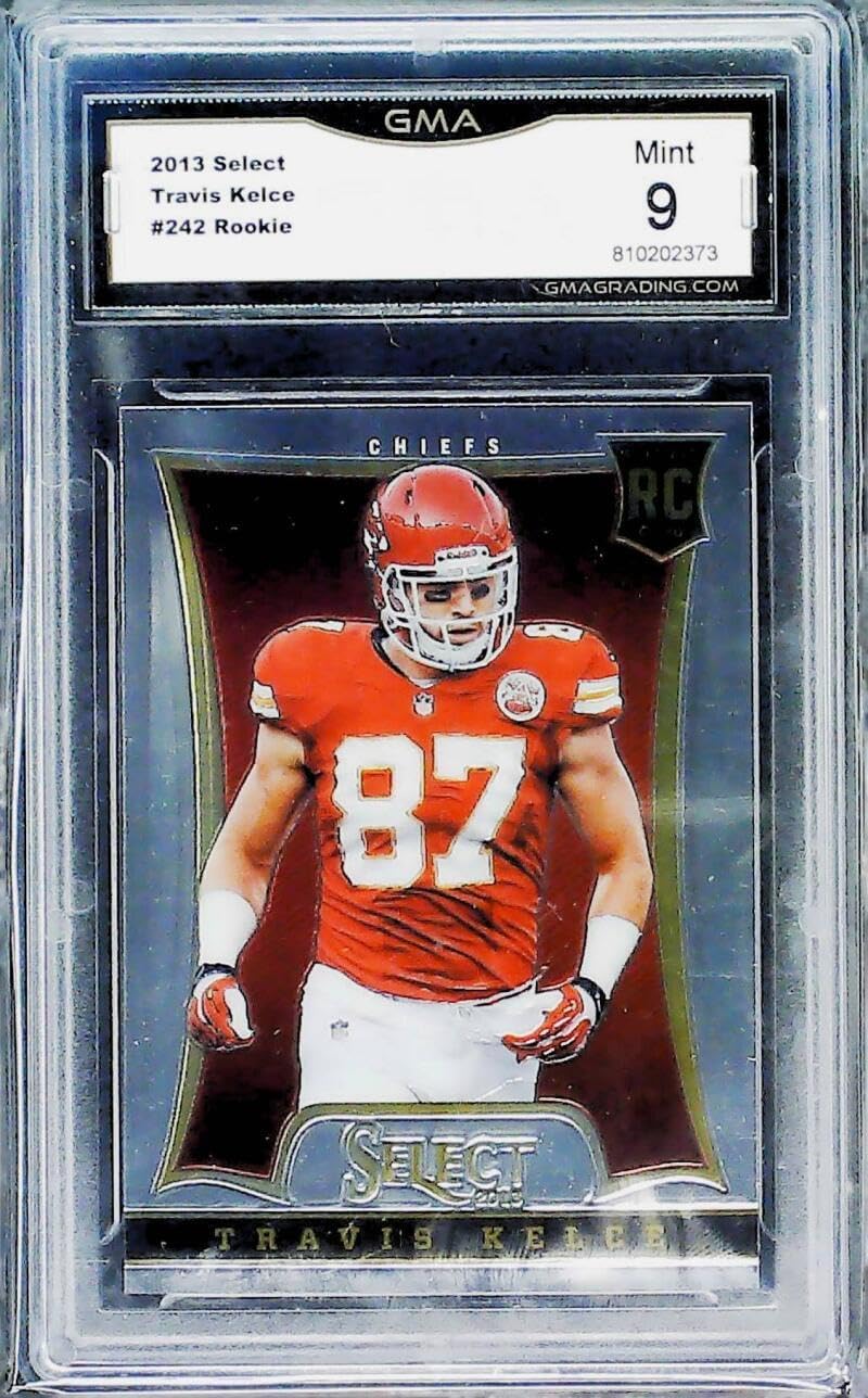 2013 Panini Select Football #242 Travis Kelce RC Rookie Kansas City Chiefs GMA 9 MINT