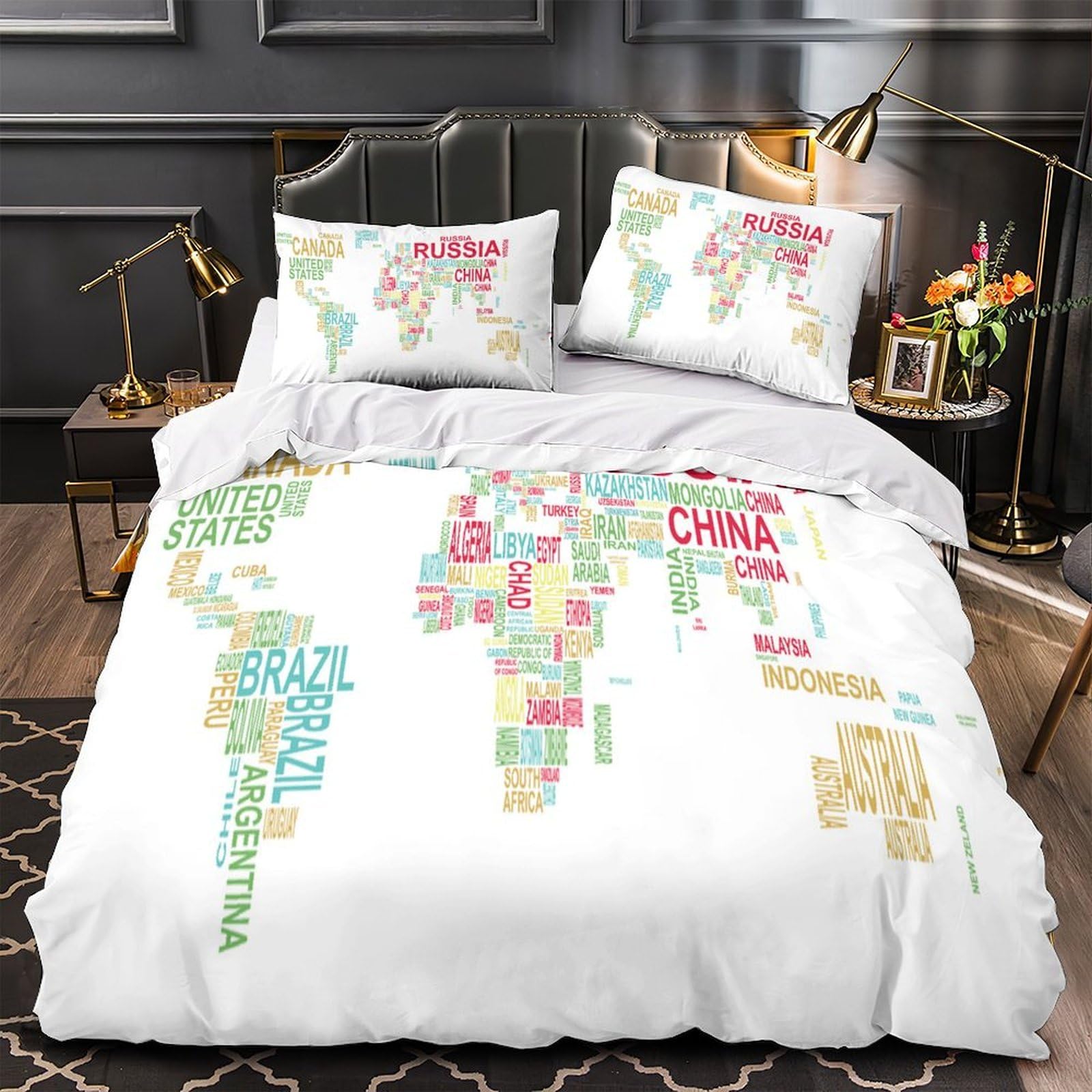 Housse de couette loup aux roses pour transformer la chambre d'une ado