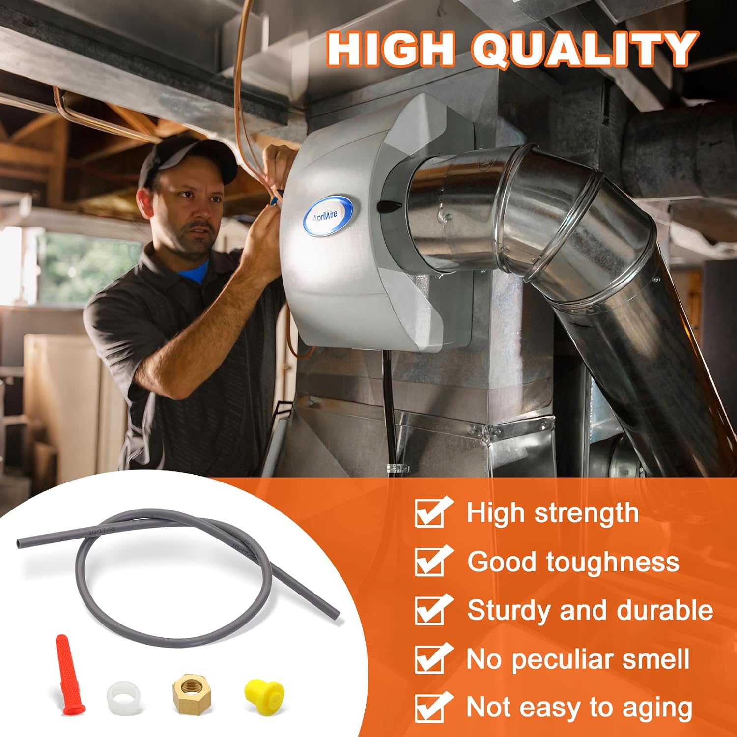 4335 Feed Tube with Sleeve Compatible with 600 Aprilaire Humidifiers 400, 400A, 400M, 500, 500A, 500M, 600, 600A 600M Humidifier Parts Accessories