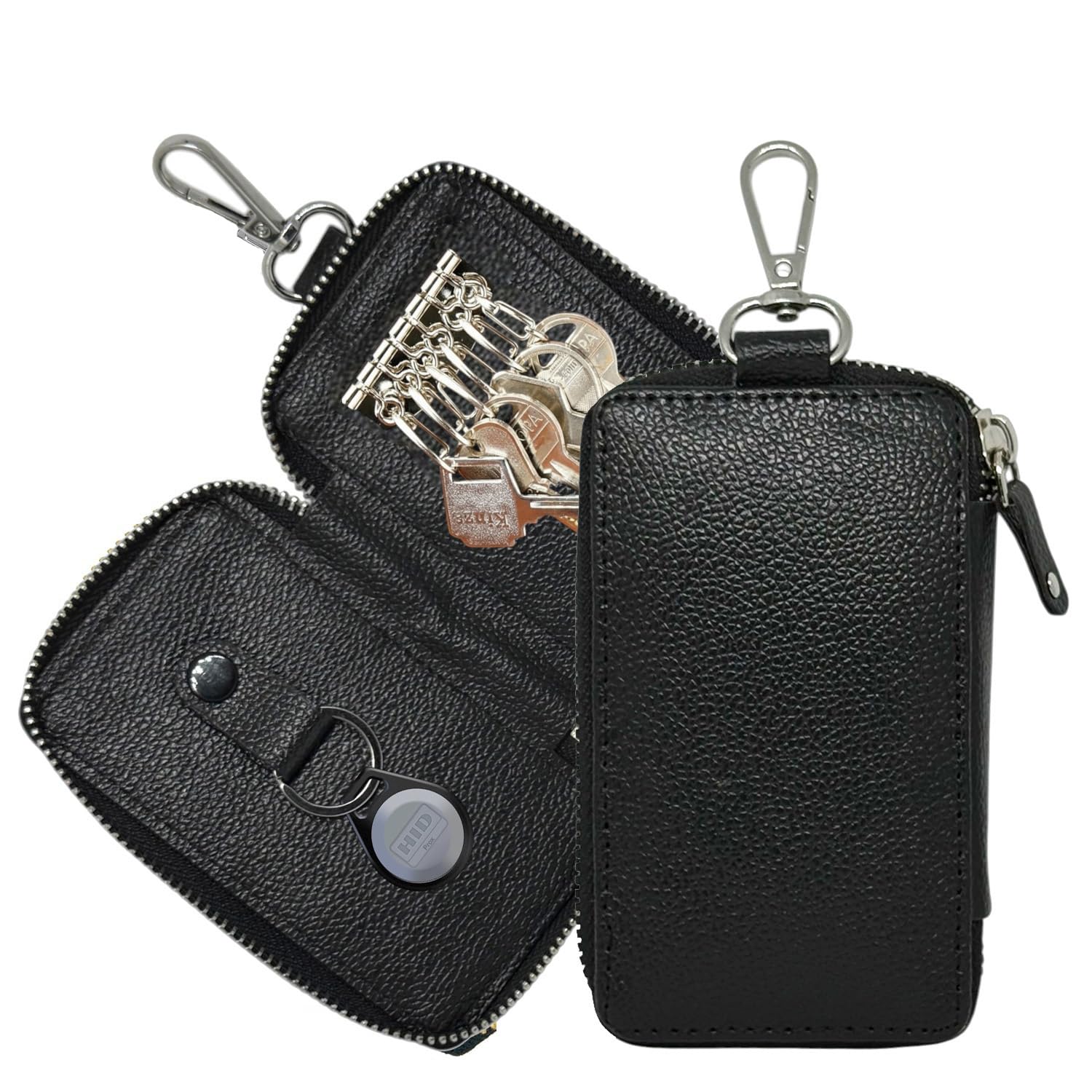 ZAOMA PU Leather Large Key Case Pouch Wallet Key Chain Key Holder