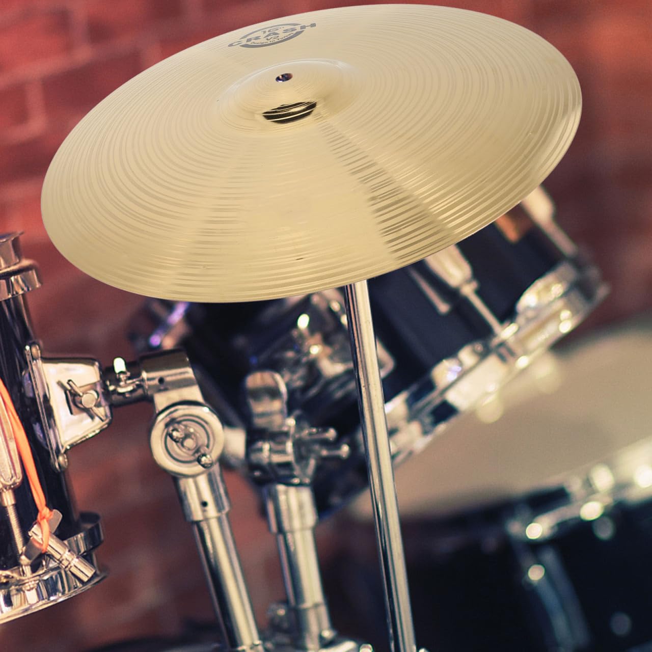 Vaguelly Crash Piatti in Ottone 40 cm Drum Set Piatti a Percussione per Principianti e Studenti