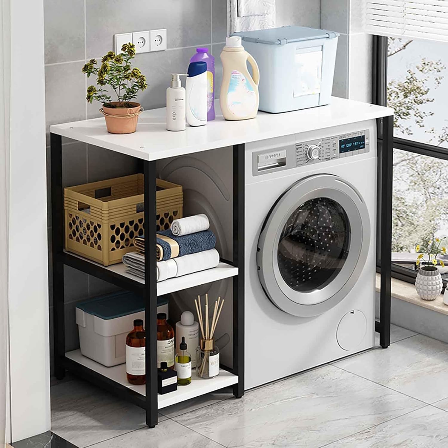 Étagère Réglable Pour Machine à Laver Et Sèche-linge, Capacité De Charge De 400 Kg