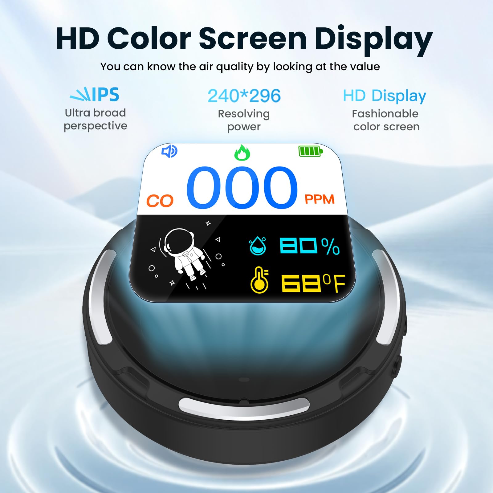 Amazon.co.jp: LSENLTY ポータブル一酸化炭素検知器 IP65防水 一