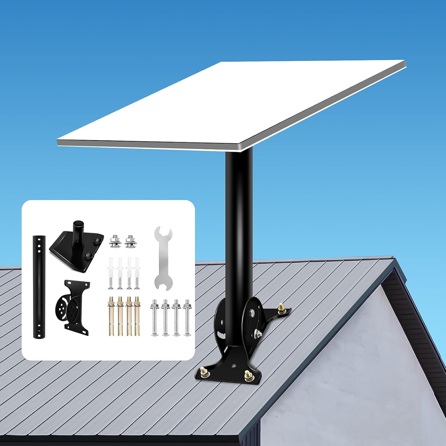 Starlink Mount, Starlink Gen 3 Mount, Starlink Mounting Kit, Starlink Roof Mount, Starlink Mount Gen 3, Starlink Gen 3 Roof Mount, Starlink Pivot Mount, V3 Starlink Standard Mount, Black
