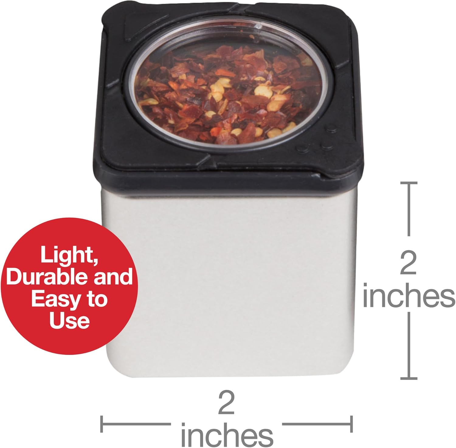 Set of 24 Magnetic Spice Jars, Shake or Pour Containers Attach to Most Refrigerator Doors & Appliances, Seasoning Dispensers- Easy Open Window Top Shakers- Salt Pepper Organizers, Space Saving Baking