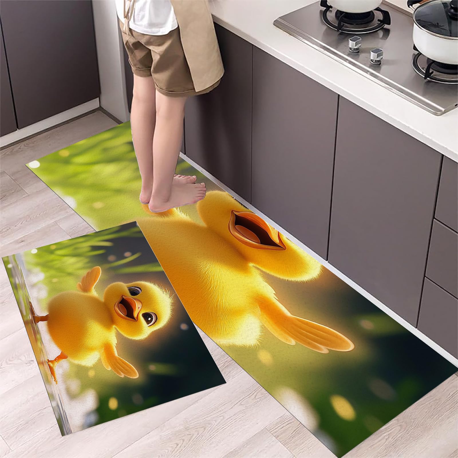 Tapis de cuisine anti-glisse et lavable pour securiser le sol devant l'evier