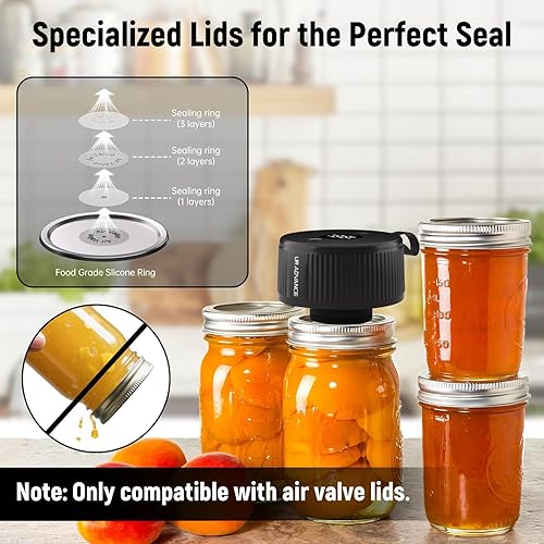 Miniatura 2 de Sellador al vacío eléctrico de 2 generación, sellador al vacío de parada automática 3 en 1 para tarros, bolsas y contenedores, carga rápida de 1