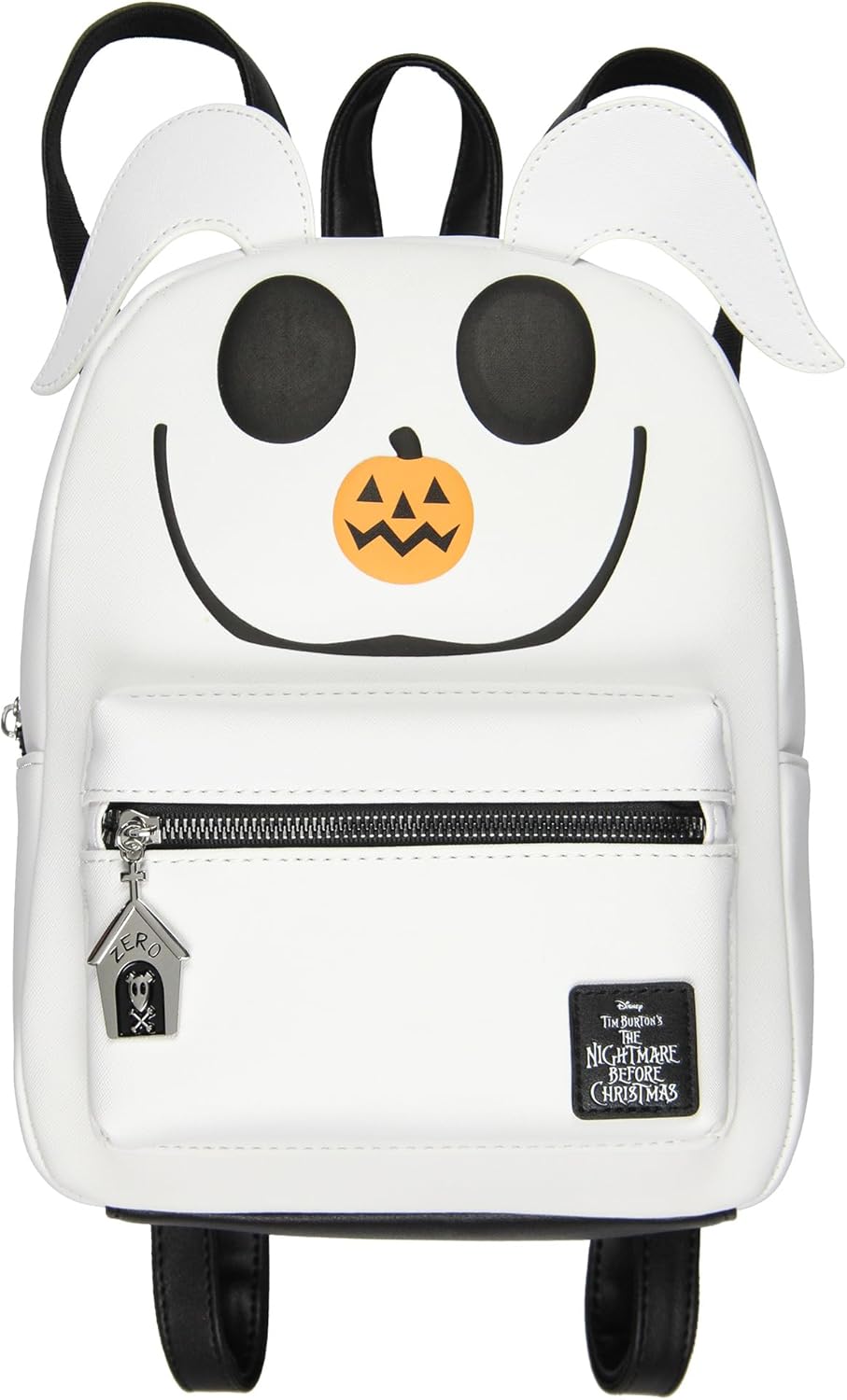 Disney Nightmare Before Christmas Zero The Dog PU Leather Cute Mini Backpack Purse Tote Bag Small Mini Travel backpack 12"