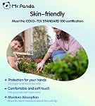 Mr.Panda 2 Paires Gants de jardinage amis de la peau pour femmes, Gants enduits de latex, Gant de jardin de jardin pour femmes & Rouge, moyen
